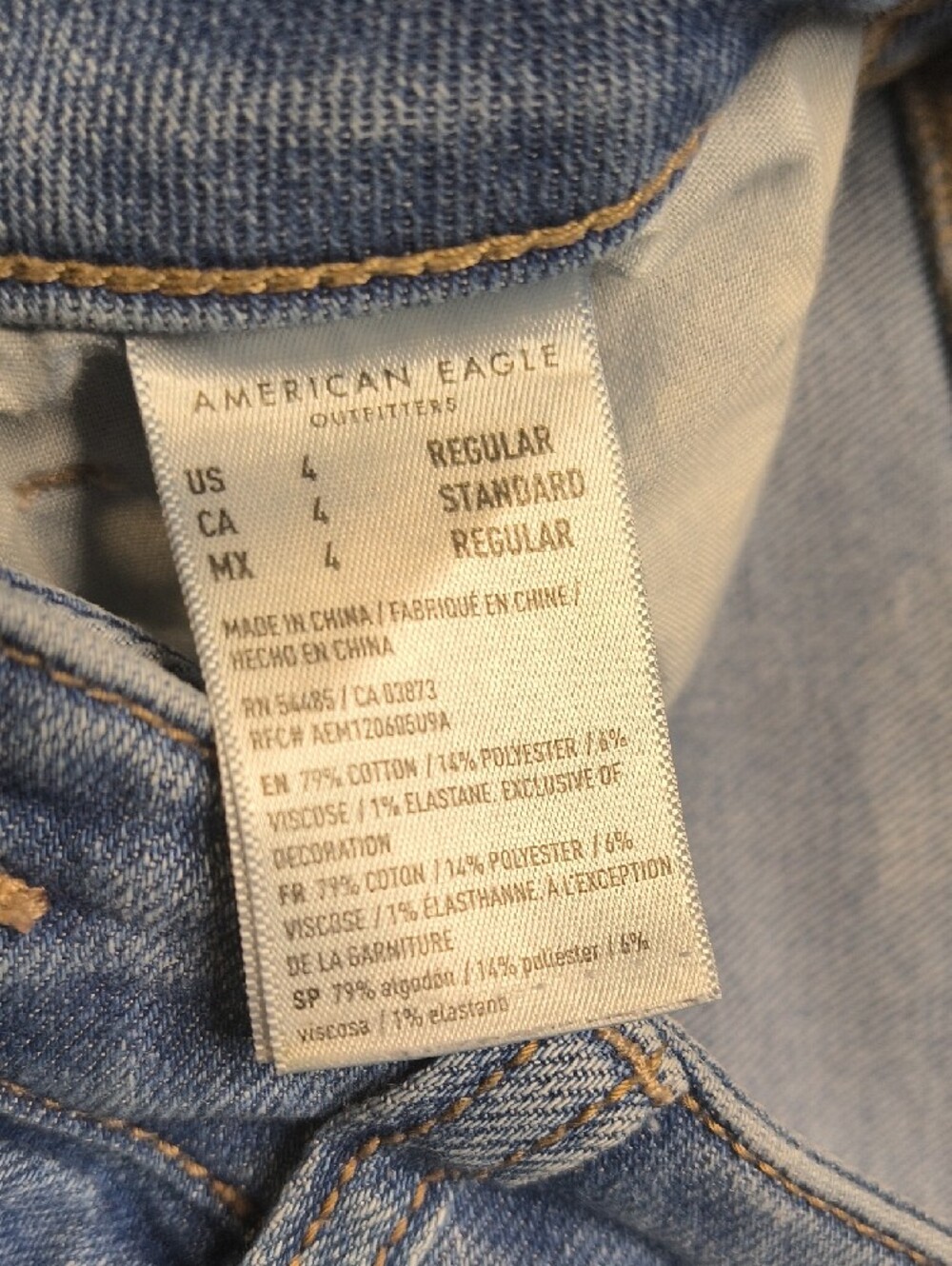 Mom Jean w/28" Inseam High Rise🦅 American Eagle sac800 - Picture 6 of 6